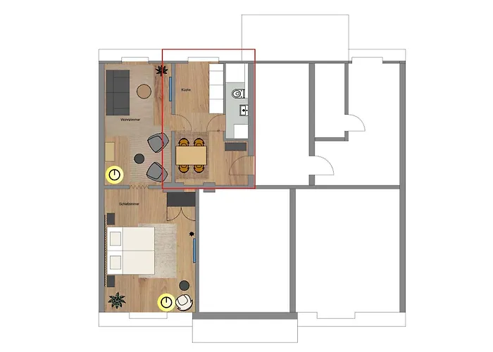 Stayvision Fs43 7 - 1 Schlafzimmer - 4 Gaeste - Wlan Lejlighed